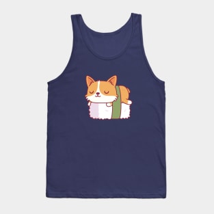 Cute Corgi Sushi Doodle Tank Top